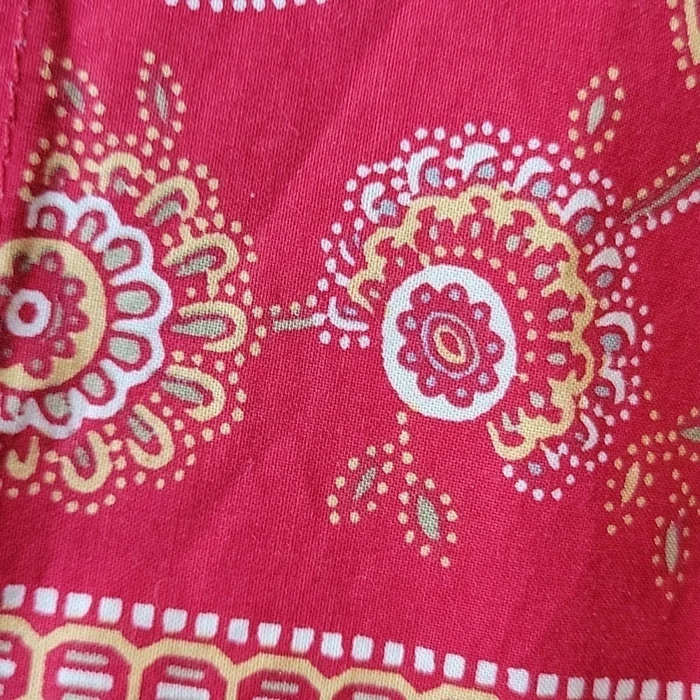 Pottery Barn Organic Cotton Made in Portugal Red Paisley 2 Pillowcases 29